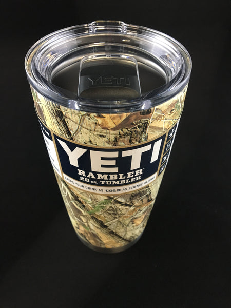 Custom Real Tree Camo Hydro Dipped YETI Rambler 20 oz Stainless Steel  Vacuum Insulated Tumbler w/ MagSlider Lid - Hollywood Creations