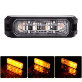 [US Stock] UNI FILTER 1PCS 4 LED Elements Emergency Warning Traffic Advisor With 12 Changeable Modes Viechel Strobe Light Bar With IP 68 Waterproof & Longterm L - Hollywood Creations - laser - engraving - clothing - led lights - noco - tumblers - customer
