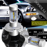 [US Stock] AUSI H4 9003 HB2 LED Headlight Bulb DRL All-In-One Conversion Kit 8000LM 6500K Headlamp Bulb + Anti Flicker Error Free Canbus Decoders Toyota Tacoma - Hollywood Creations - laser - engraving - clothing - led lights - noco - tumblers - customer