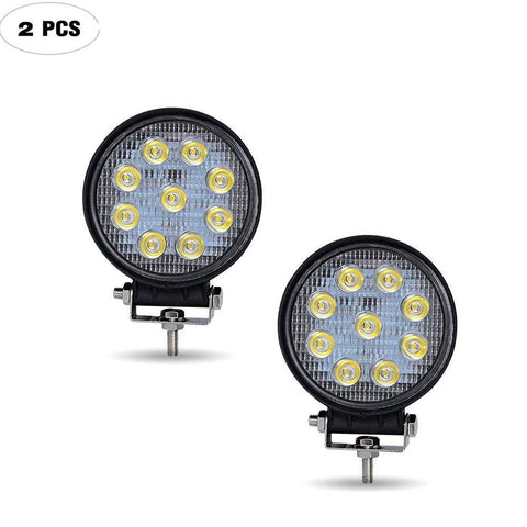 Turbosii 2-piece 4-inch 27W round pod floodlight led working light - Hollywood Creations - laser - engraving - clothing - led lights - noco - tumblers - customer