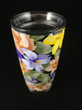 Custom Flower Hydro Dipped  20 oz Stainless Steel Vacuum Insulated Tumbler - Hollywood Creations - dipdude - hydro dip - led lights - noco