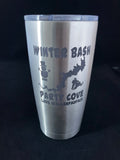 Lake Wallenpaupack Party Cover Winter Bash 2022 (Snowmobile) Tumbler - Hollywood Creations - laser - engraving - clothing - led lights - noco - tumblers - customer