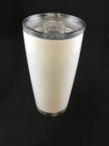 Thermo Steel Lil Boss 20 oz Stainless Steel White Vacuum Insulated Tumbler - Hollywood Creations - dipdude - hydro dip - led lights - noco