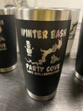Lake Wallenpaupack Party Cover Winter Bash 2022 (Snowmobile) Tumbler (Black) - Hollywood Creations - laser - engraving - clothing - led lights - noco - tumblers - customer