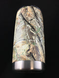 Custom Real Tree Camo Hydro Dipped  YETI Rambler 20 oz Stainless Steel Vacuum Insulated Tumbler w/ MagSlider Lid - Hollywood Creations - dipdude - hydro dip - led lights - noco