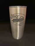 Lake Life Pontoon Tumbler - Hollywood Creations - laser - engraving - clothing - led lights - noco - tumblers - customer