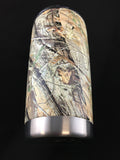 Custom Real Tree Camo Hydro Dipped  YETI Rambler 20 oz Stainless Steel Vacuum Insulated Tumbler w/ MagSlider Lid - Hollywood Creations - dipdude - hydro dip - led lights - noco